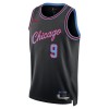 Muške NBA Dres Chicago Bulls Nikola Vucevic Nike 2025-26 City Edition Crno Swingman